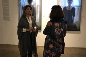 The Safarani Sisters, Opening Reception for 'Reincarnation,' Roya Khadjavi Projects, New York (18 Ooctober 2018). Courtesy Asia Contemporary Art Week.